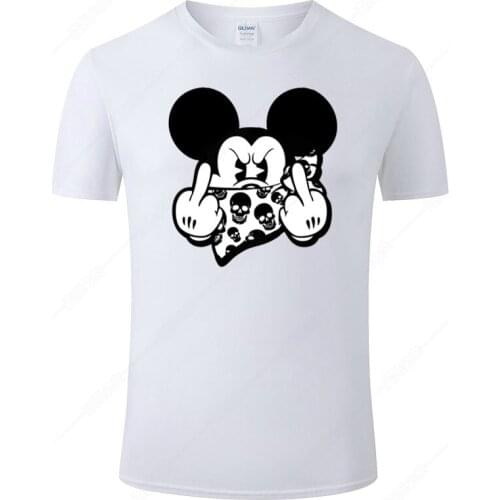 2021 Summer Mickey Mouse T Shirt Men Women Fashion Short Sleeves Cotton Cool Print T-Shirt Unisex Tee Clothing J113