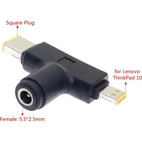 5.5 X 2.1mm Female Converter Dc Power Jack Plug Charger Laptop Adapter for Lenovo Thinkpad 10 Helix 2 T440 T450 T470 G500 G505