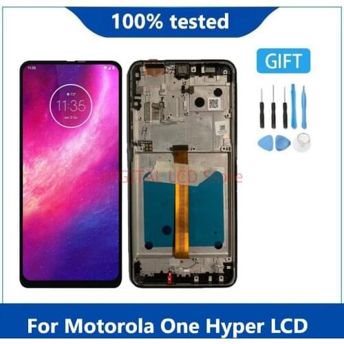 Original lcd DisplayFor For Motorola Moto One Hyper LCD Display Touch Screen Digitizer Assembly For MOTO OneHyper XT2027 LCD