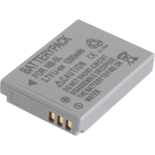 NB-5L Battery Pack for Canon Digital IXUS 800IS, 850IS, 860IS, 870IS, 900TI, 950IS, 960 IS, 970IS, 980IS, 990IS, 90IS Camera