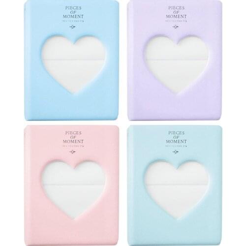 Photocard Holder 3 Inch 64 Pockets Photo Album Love Heart Movie Ticket Star Collection Photo Sticker DIY Mini Album