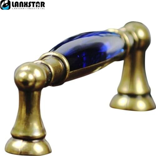 K9 Crystal Glass European Classical Hardware Bronze Cabinet Cupboard Drawer Knob And Handles