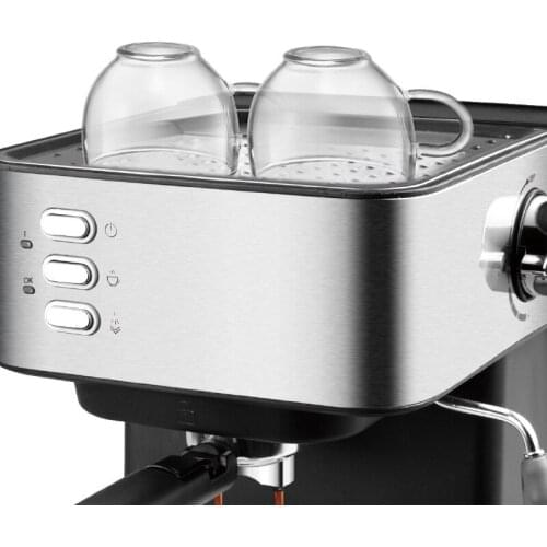 850W 1.6L Coffee Maker Espresso Maker Semi-Automatic Pump Type Cappuccino Milk Bubble Maker Italian Coffee Machine for home
