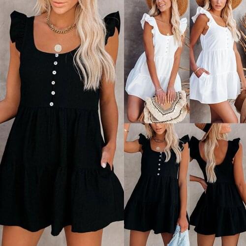 Летние платья на пуговицах LAPA China At AliExpress