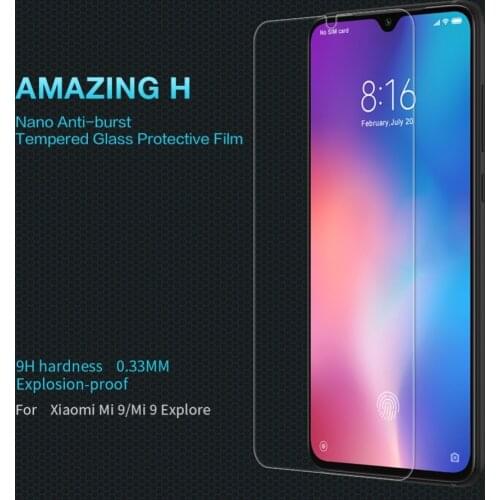 Nillkin 0.33MM 9H Screen Protector for Xiaomi Mi 9 Glass Mi 9T 9 Lite SE A3 CC9e Tempered Glass Protective Film for Xiaomi Mi9