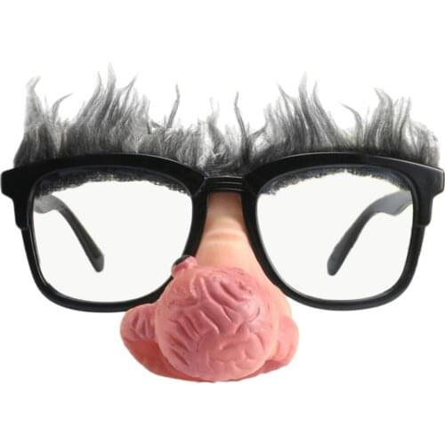 Novelty Big Nose Old Man Sunglasses Funny Costume Party Photo Props
