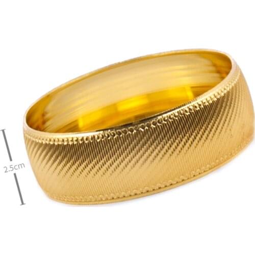 2,5 cm Gold Plated Bracelet