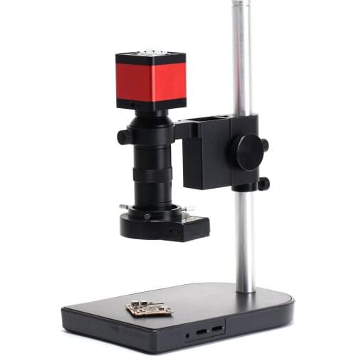 37MP 1080P HDMI USB Industrial Electronic Microscope Video Recorder Camera 100X C-Mount Lens Zoom 40 LED Light for PCB Repair