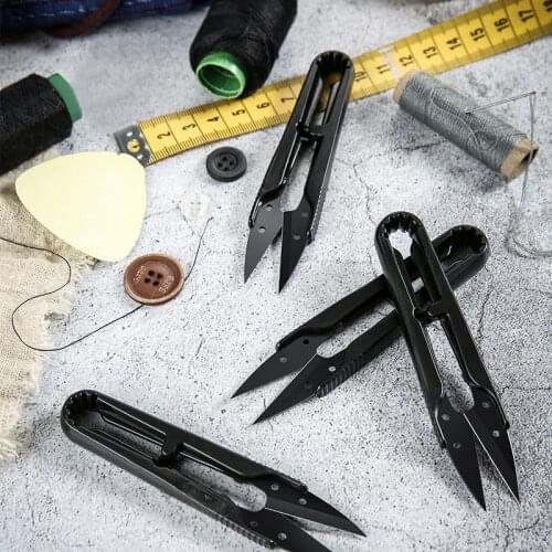 Stitch U-shape Use Scissors Cut Fishing Line Trimming Nipper Essential Cross Accessories Useful Stainless Steel New Foldable