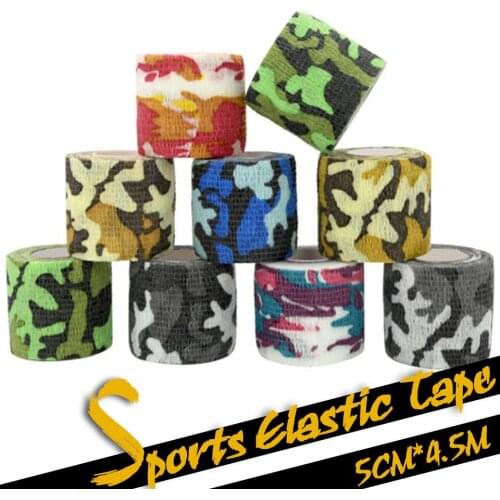 GOBYGO 5CM*450CM Self Adhesive Elastic Bandage Non-woven Fabric Tape Fitness Gear Knee Elbow Support Injury Pad 24 Colors