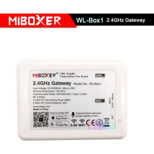 Miboxer WL-Box1 2.4GHz Gateway Wifi controller compatible with IOS/Andriod system Wireless APP Control for LED Light Lamp Strip