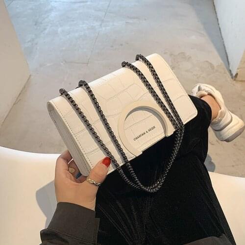 Crossbody Bag for Women Shoulder Bag Handbag Underarm Women Bag Chain Purse All-match Fashion 2021 New PU Leather Stone Pattern