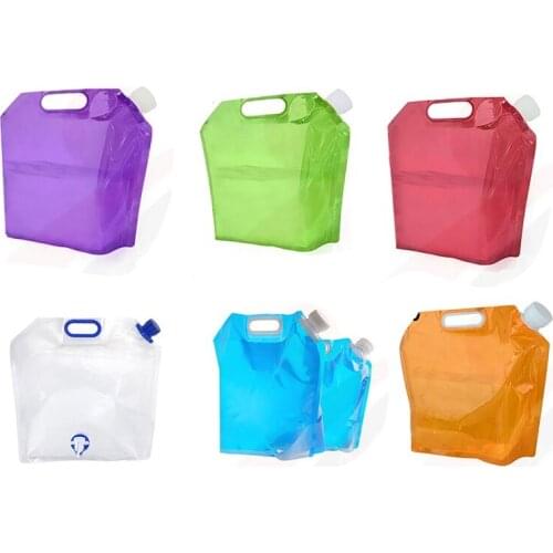 5L/10L Outdoor Water Bags Foldable Portable Drinking Camp Cooking Picnic BBQ Water Container Bag Carrier Car Water Tank QHOE