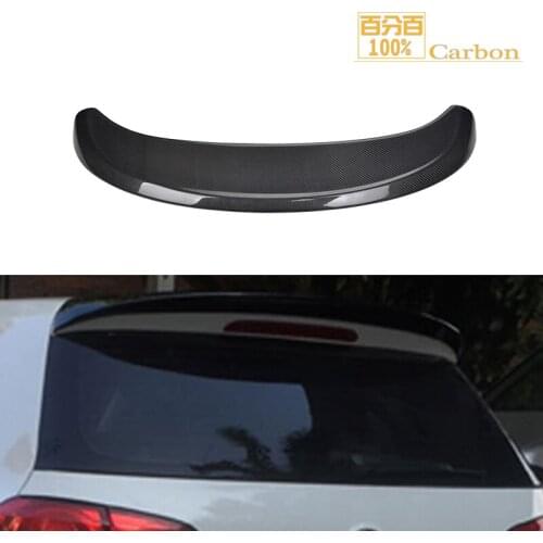 100% Carbon Fiber Rear Spoiler For Golf 6 tail ABT Style Carbon Fiber With 3M Tape