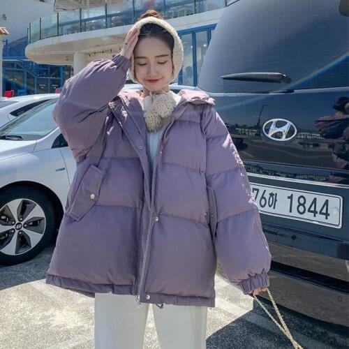 Winter Jacket Women Coat Down Cotton Parkas Hooded Jackets Women 2021 Female Short Fashion Clothes Chaquetas Para Mujer HLY115
