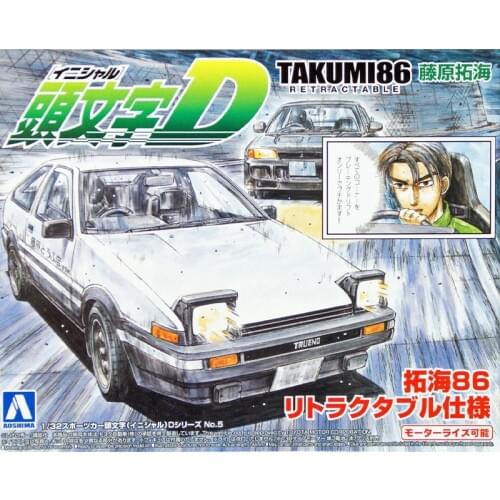 1/32 INITIAL D DTAKUMI86 AE86 Can Model 00900