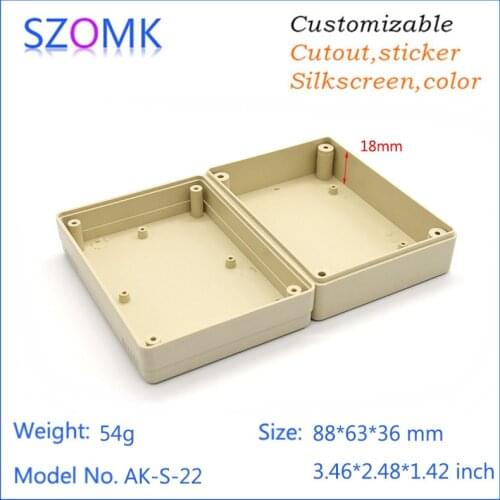 1 piece, 121*59*32m small plastic case electrical cabinet abs plastic box for electronic project hot sales diy plastic enclosure