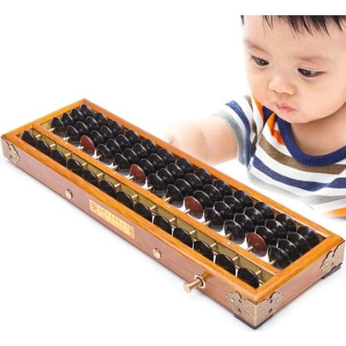 1pcs Wooden Frame Classic Ancient Calculator Abacus Bead Toy Develop Kids Mathematics Abacus Intelligence