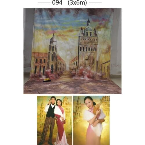 10*20ft Hand Painted Muslin scenic Backdrops for photography,photo studio background backdrop 094 ,vintage photography backdrops