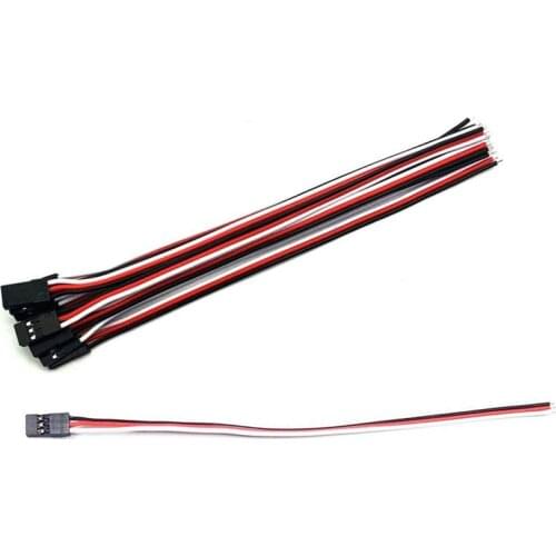 10pcs 10cm Extension Cable 30 Core Male JR Plug Servo Signal Wire For JR Futaba RC Servo Airplane Helicopter