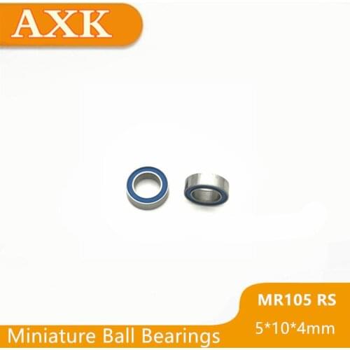2019 New Mr105rs Bearing Abec-3 (10pcs) 5*10*4 Mm Miniature Mr105-2rs Ball Bearings Rs Mr105 2rs With Blue Sealed L-1050ddu