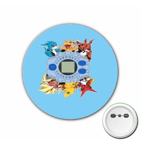 Anime game Digital Monster Cosplay Badge Cartoon Pins Brooch for Clothes Accessories Backpacks bags Button Badges