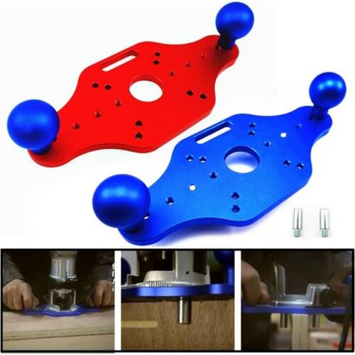 Wood Router Base with Handles Fixed-base Compact Guide for Woodworking Electric Trimming Wood Milling Engraving