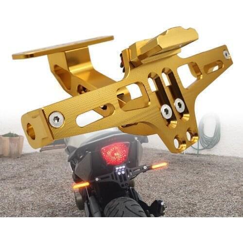 Motorcycle Rear License Plate Mount Holder and Signal Lamp For MV Agusta Brutale 675 800 900 910 Suzuki Burgman 400 Accessories