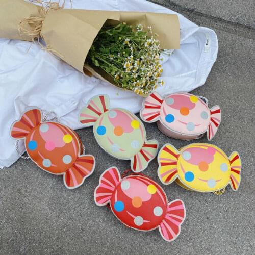 Kids Girl Cartoon Bag Cute U Leather Zipper Shoulder Bag Keys Card Holder Mini Wallet