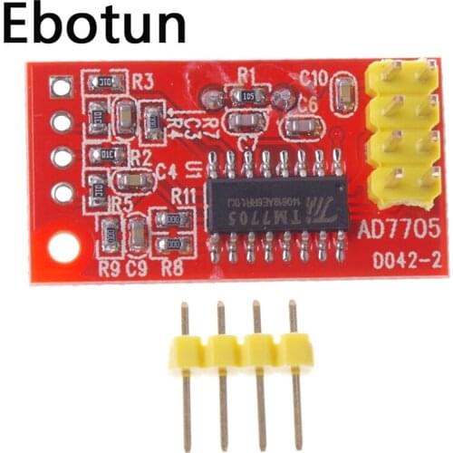 For AD7705 Dual 16 bit ADC data acquisition module programmable input gain SPI interface