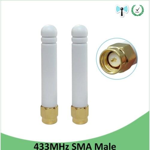 20pcs 433MHz Antenna 3dbi SMA Male Connector 433 MHz Directional Antena Small Size Waterproof Antenne for Lorawan watermeter