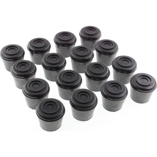 25.4mm Rubber Chair Leg Tips Caps,Chair Leg Protectors for Hardwood Floor Round,Non Slip Round Furniture Pads Black 16Pcs