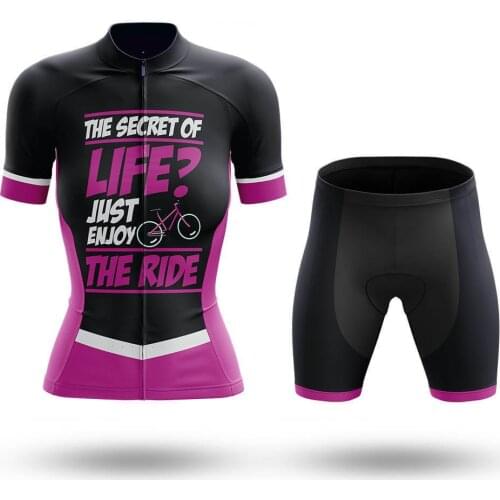 2021 Lifes SecretWomen Cycling Jersey Set Summer Clothing Road Bike Shirts Suit Bicycle Bib Shorts MTB Wear Maillot Ropa