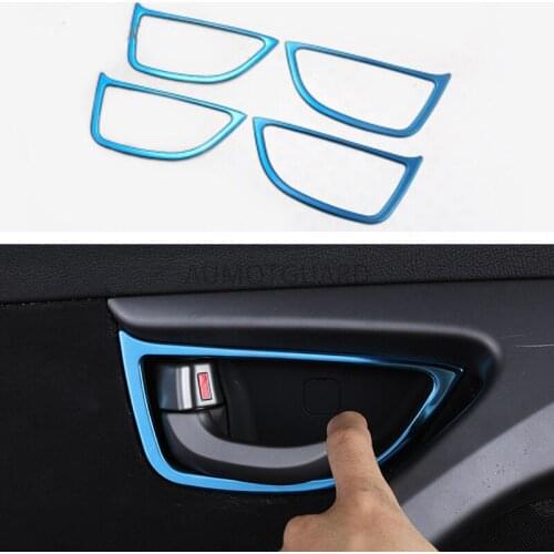 For Hyundai Elantra 2012-2015 Stainless Steel Inner Door Bowl Handle Covers Trim Car Interior Decoration Chrome Sticker