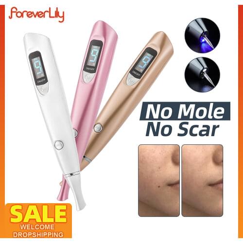 Laser Moles Tattoo Remover Pen Dark Spot Erasing Pen Skin Tag Freckles Pigment Removal Device Disinfection Lamp & Flashlight