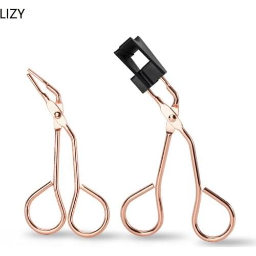 LIZY Gold Silver Carbon Steel Eyelash Curler For Magnetic False Eyelashes Makeup Accessories Beauty Eyelashes Tools Wholesale