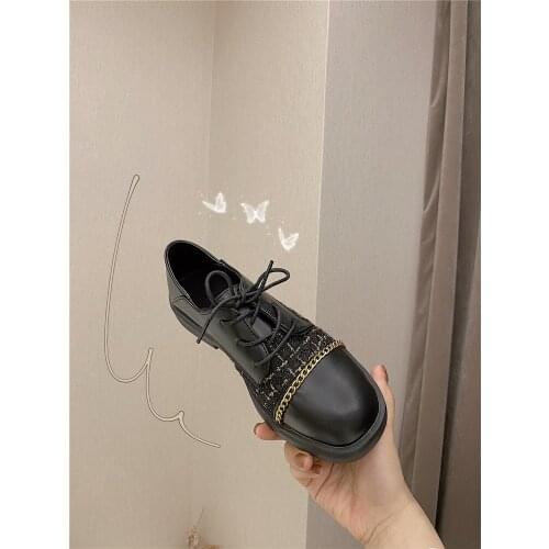 Small leather shoes women 2020 summer new fashion British style casual wild lazy one pedal retro single shoes