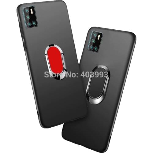 For Cubot P40 Soft Case For Cubot P30 Cover Finger Ring Magnet Matte Protector Coque On For Cubot P30 Case