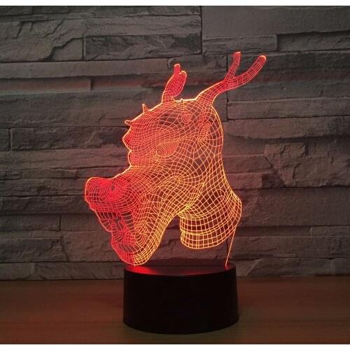 Products Led Colorful 3d Night Light Remote Control Small Led Nightlight Christmas decorations gift for baby room Kids Lamp