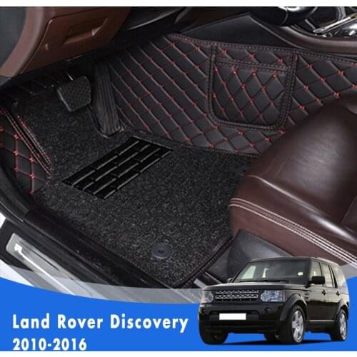 Wire Loop Carpets Car Floor Mats For Discovery 2010 2011 2012 2013 2014 2015 2016 Double Layer Rugs Accessories For Land Rover