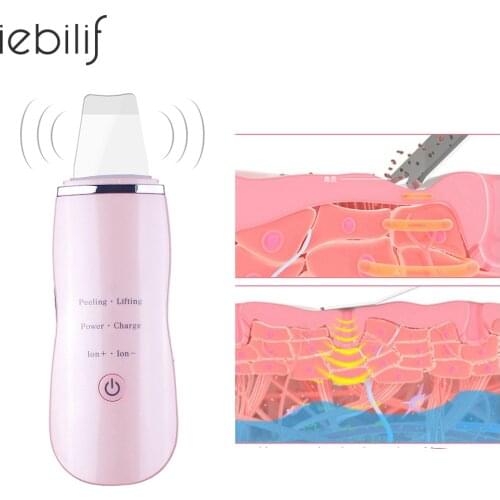 Skin Scrubber Ultrasonic Deep Face Cleaning Machine Blackhead Pore Cleaner Wrinkle Removal Facial Cleaner Peeling Tools