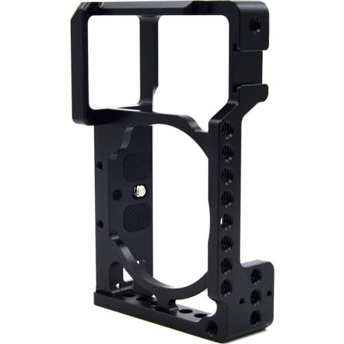 Video Camera Cage Protective Camera Stabilizer For Sony A6000 A6300 NEX7 ILDC Hot Shoe Mount Tripod Light Accessories