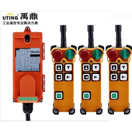 Hot saleTelecontrol F21-4D(3 transmitter and 1 receiver) AC/DC universal wireless control for crane 1transmitter and 1receiver