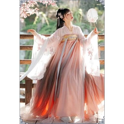 Hanfu Women Traditional Chinese Clothing Scholar Hanfu Tops Skirt cosplay Party Dress Girls Oriental Tang Dynasty Suit hanfu