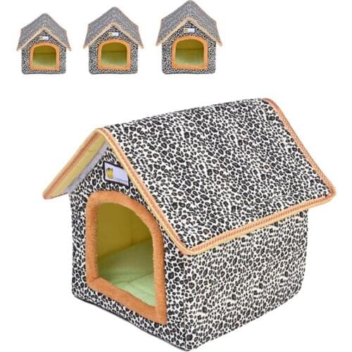 Outdoor Pet House Leopard Print Waterproof Stray Cat Shelter 2020 New