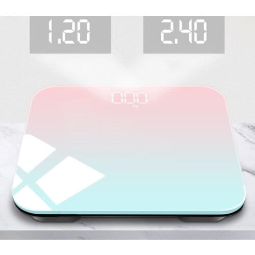 Bathroom Body Weighing Scale Floor Scales Glass LED Display Body Scale Bath Scale Smart Bathroom Scale