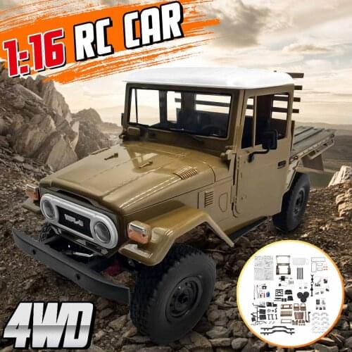 WPL Metal Edition Unassembled Kit 1:16 4WD RC truck Kit for Children Boys car Model Gift Off-Road truck Vehicles with Motor
