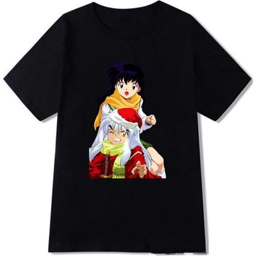 Japanese Inuyasha Punk Cartoon Yashahime Printed Short-sleeved Female Casual Large Size Loose Couple Funny Tops Vintage T-shirt