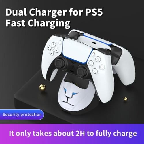 Fast Charging For PS5 Controller Dual USB Type-C Fast Charger Dock Station Holder Base for PlayStation5 PS5 Accessories
