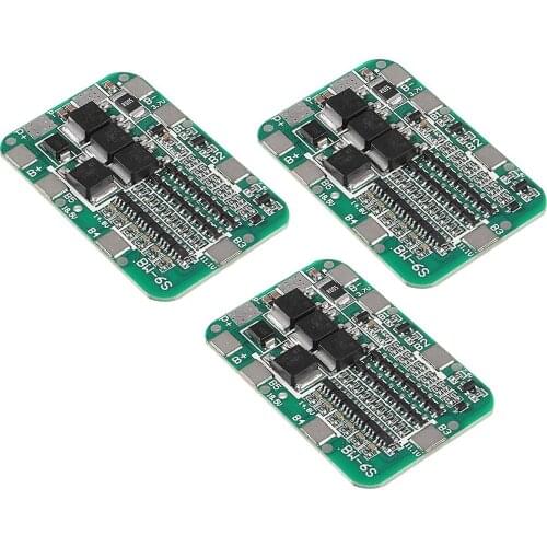 3pcs/lot 6S 15A 24V PCB BMS Battery Protection Board Suitable For Li-ion Lithium 18650 Battery Packs Lipo Cell Module